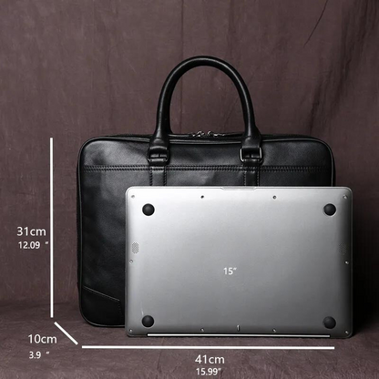 LUX LEATHER BRIEFCASE