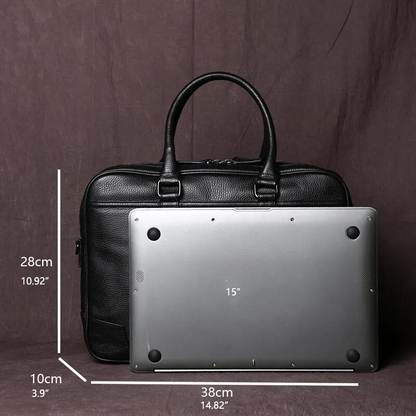 LUX LEATHER BRIEFCASE