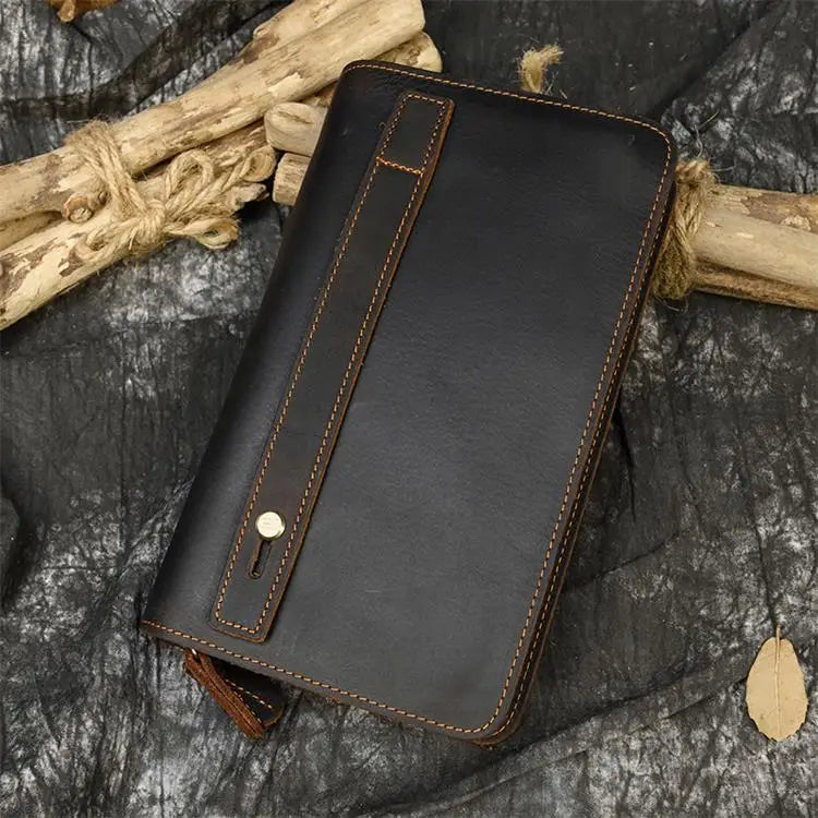 LEATHER ZIPPER WALLET