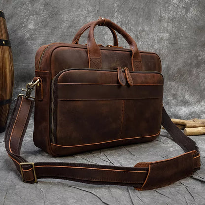 LEATHER LAPTOP BRIEFCASE