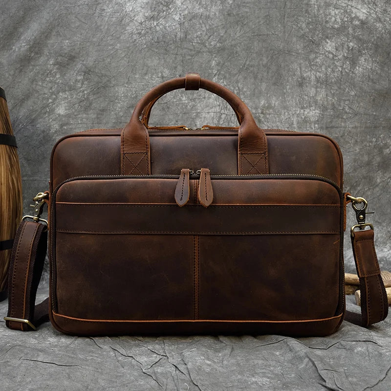 LEATHER LAPTOP BRIEFCASE