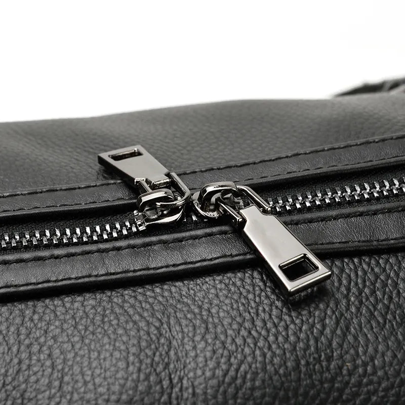 LEATHER DUFFLE TRAVEL BAG