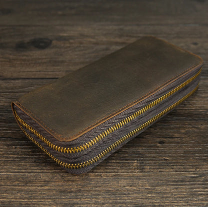 LEATHER ZIPPER WALLET