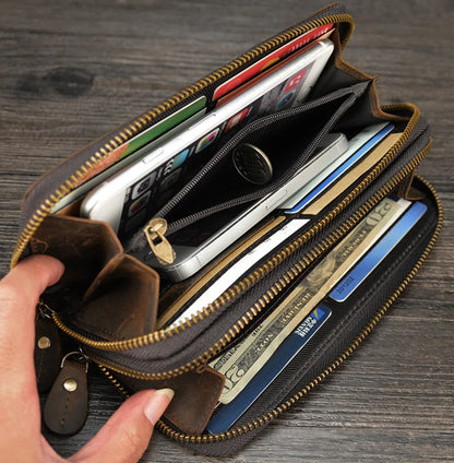 LEATHER ZIPPER WALLET