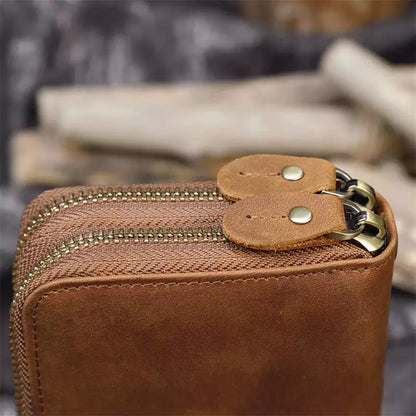 LEATHER ZIPPER WALLET