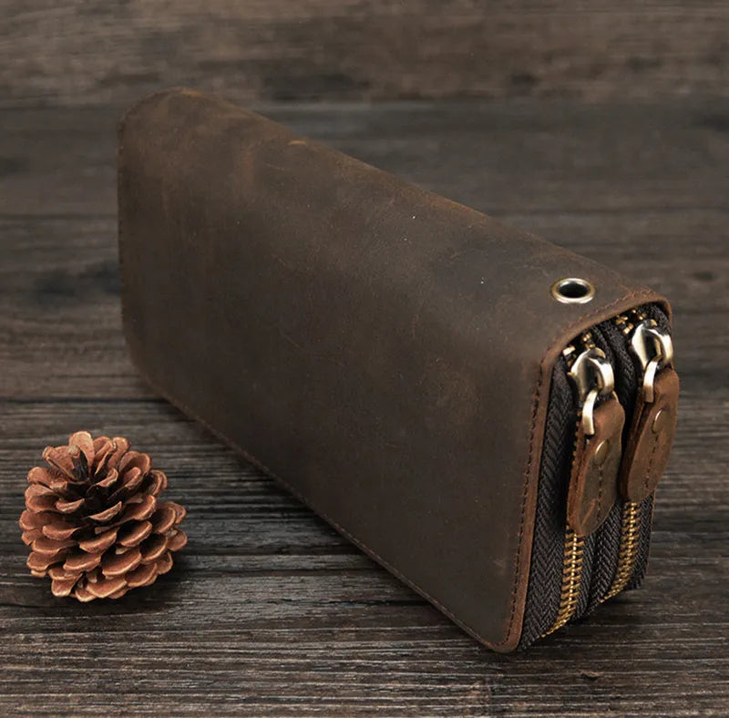 LEATHER ZIPPER WALLET