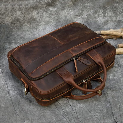 LEATHER LAPTOP BRIEFCASE