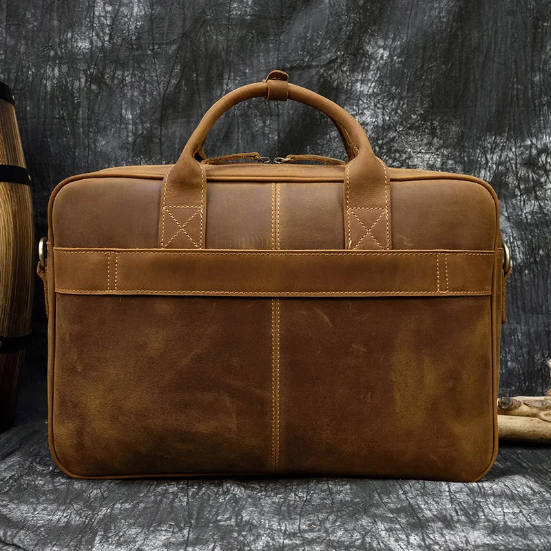 LEATHER LAPTOP BRIEFCASE