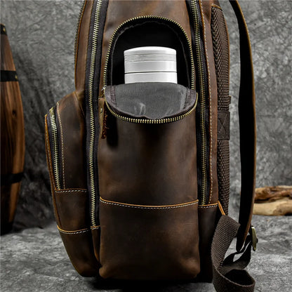 LEATHER TRAVEL BACKPACK