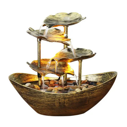 LOTUS LEAF TABLETOP FOUNTAIN