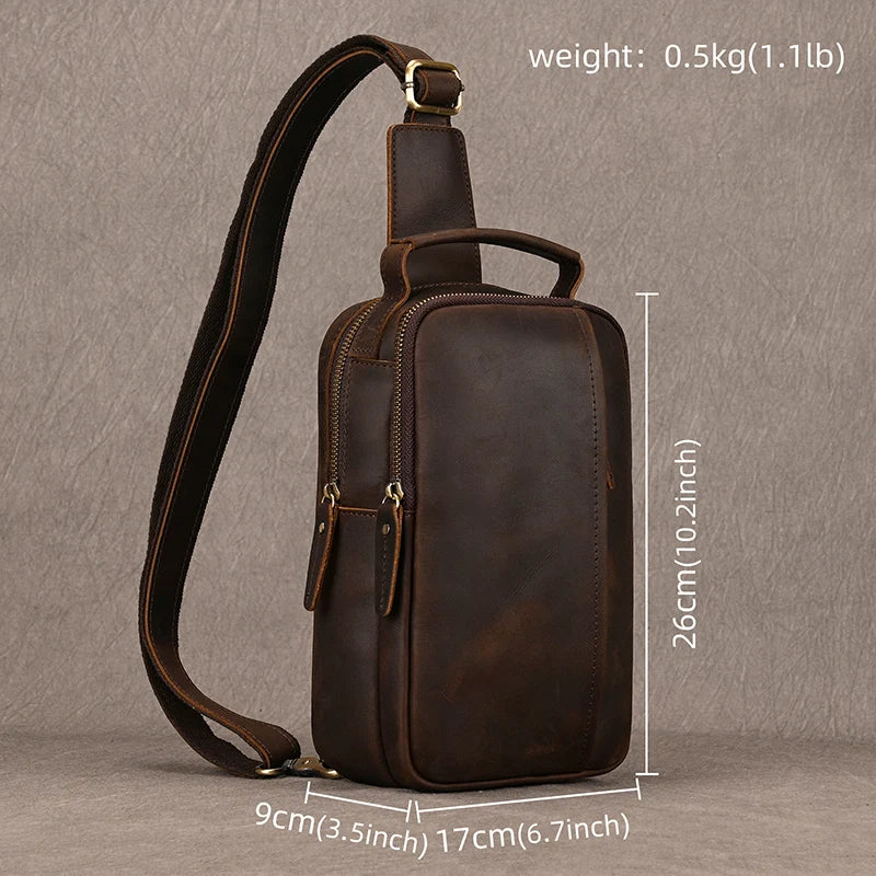 LEATHER SHOULDER BAG