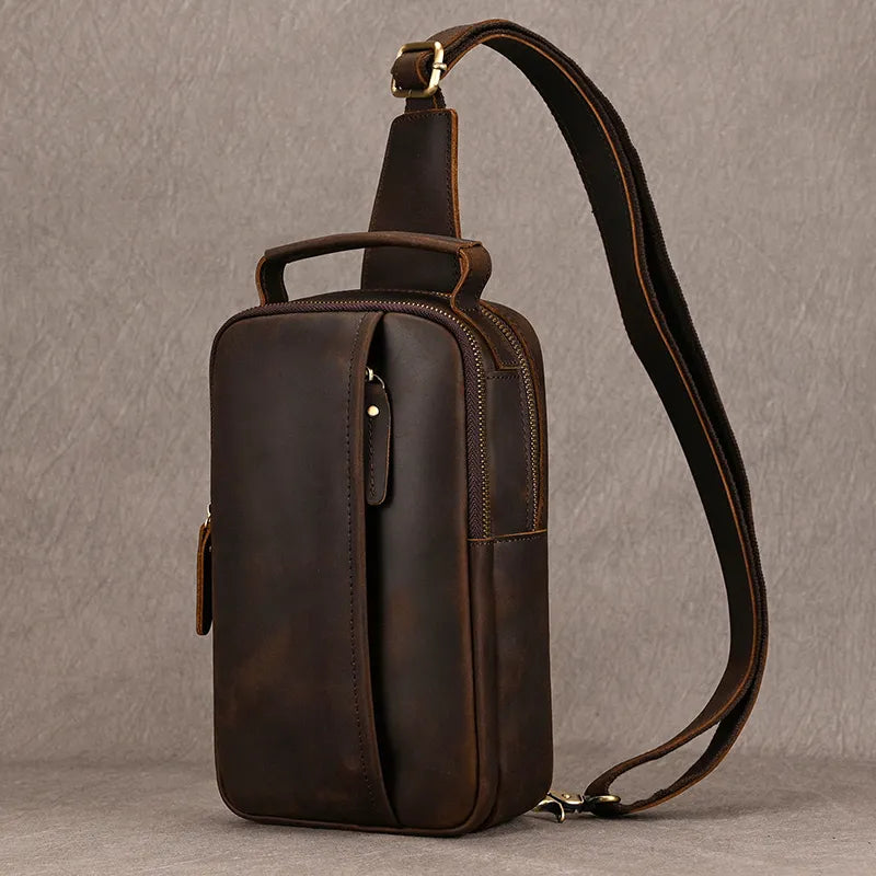 LEATHER SHOULDER BAG