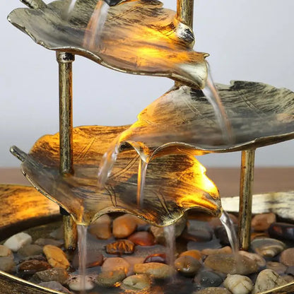 LOTUS LEAF TABLETOP FOUNTAIN