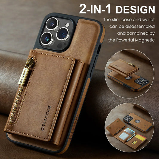 2in1 LEATHER PHONE CASE