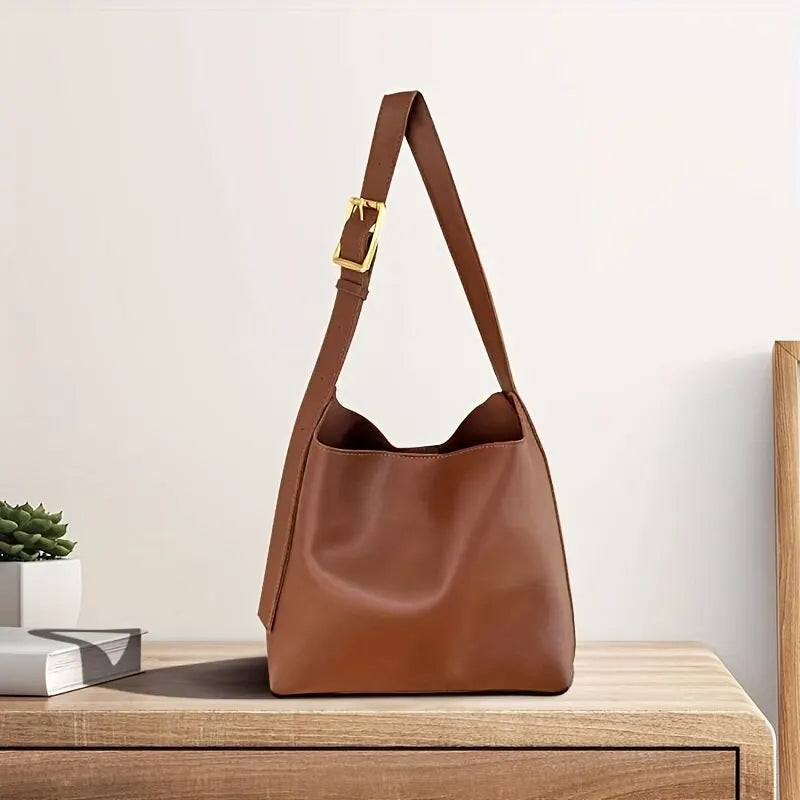 LUX LEATHER SHOULDER BAG