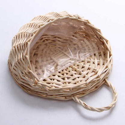 WALL RATTAN FLOWER PLANTER