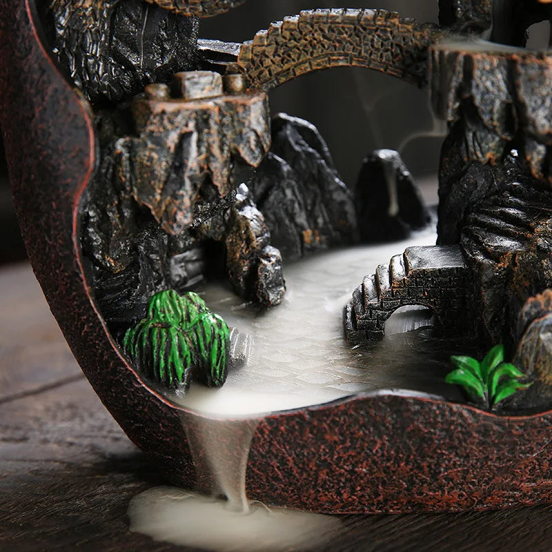 JAPANESE INCENSE SMOKE WATERFALL